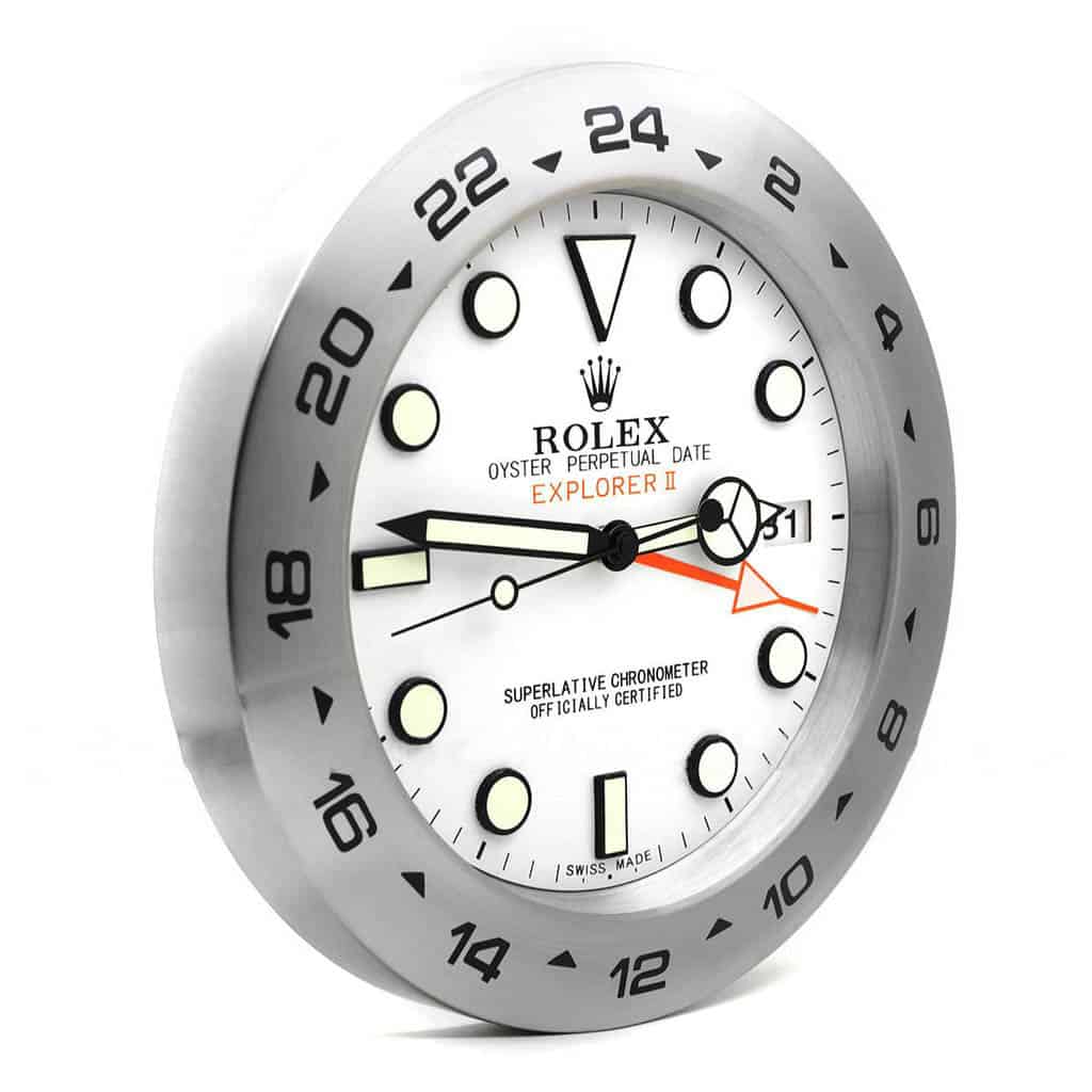 ROLEX WALL CLOCK EXPLORER II WHITE