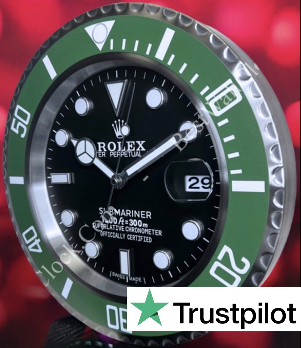 Kermit Submariner Yeşil Stil | Duvar Saati - Görsel 6