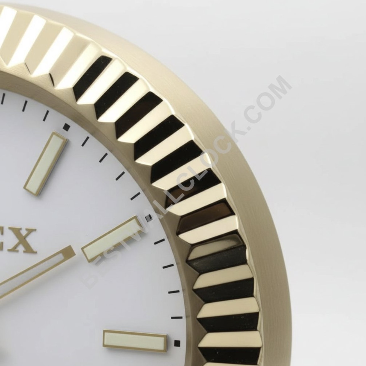 Style Présidentiel, Or & Blanc | Horloge Murale – Image 13