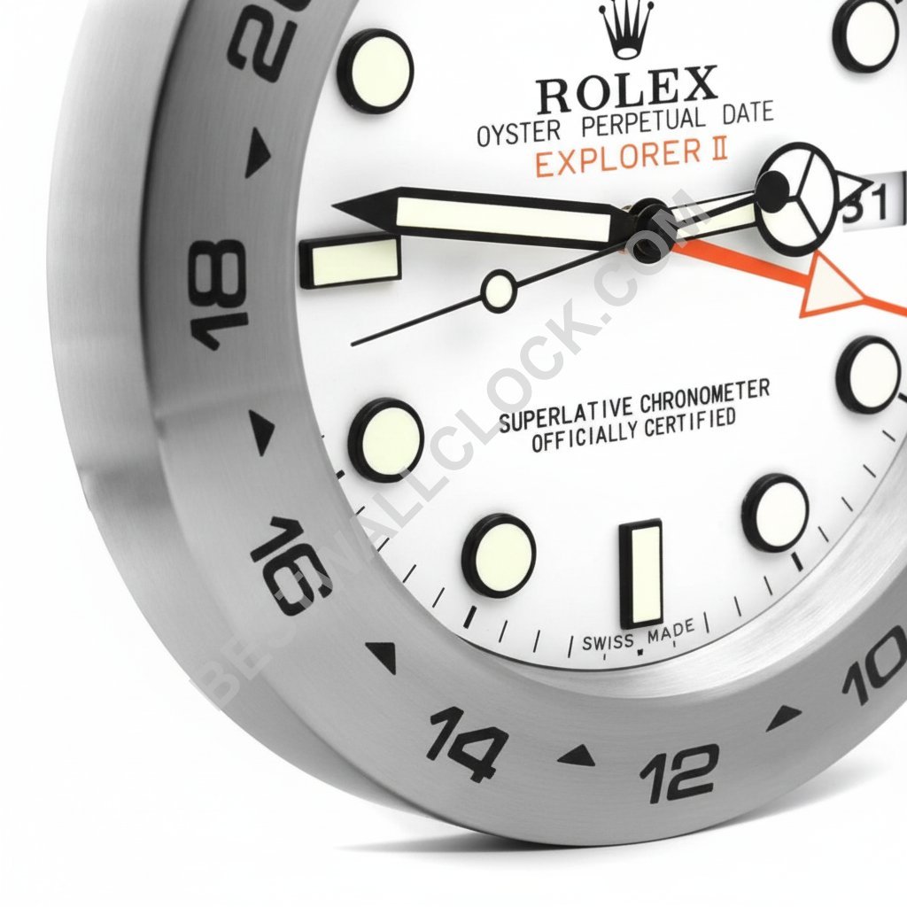 Explorer II, White dial | Wall Clock - Image 2