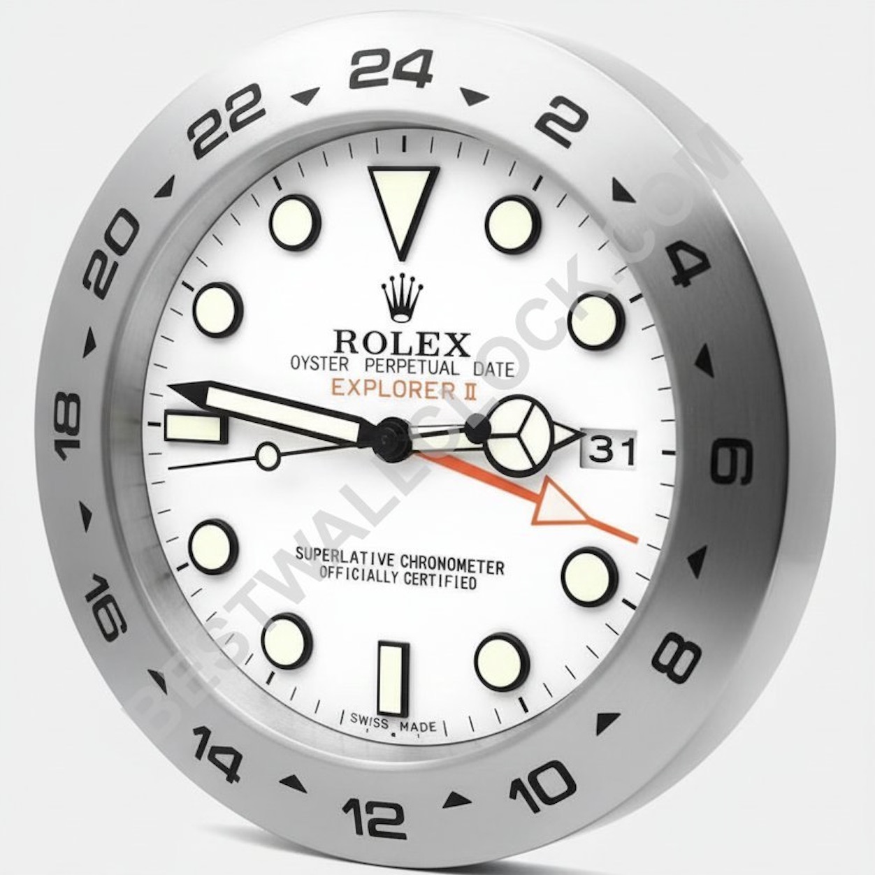 Explorer II, White dial | Wall Clock