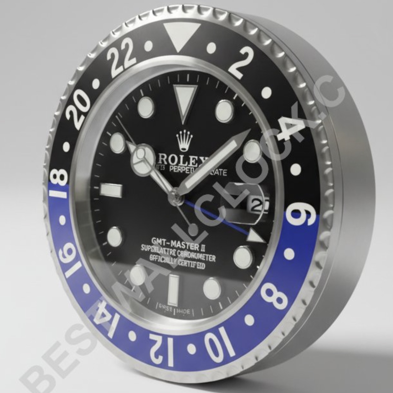 GMT Batman Style, Black & Blue | Wall Clock