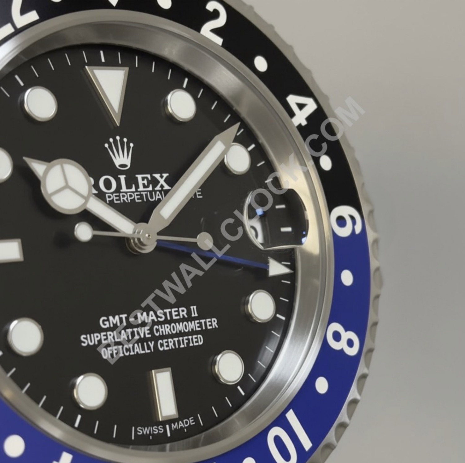 Estilo GMT Batman, Negro y Azul | Reloj de Pared - Image 2