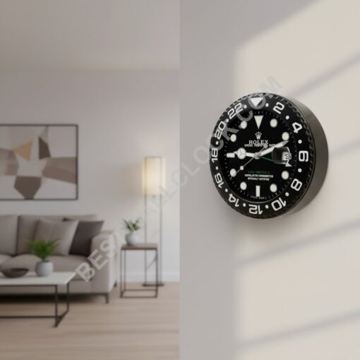 GMT-Master II Style – Dealer Display Wall Clock 34cm (Stealth