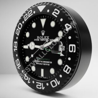 GMT Full Black & Black Case | Wall Clock