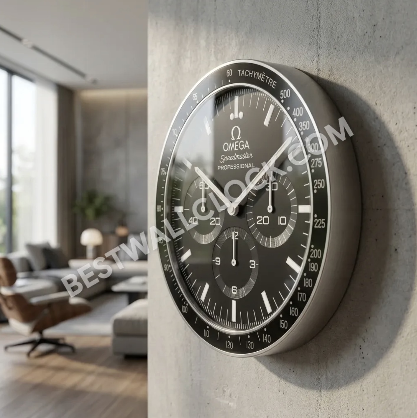 Omega Speedmaster Professional "Moonwatch" Stil – dealer display Wanduhr – Bild 10