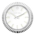 ROLEX WALL CLOCK SILVER DATEJUST OYSTER PERPETUAL
