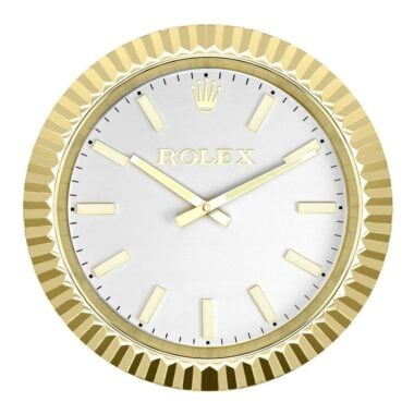 ROLEX WALL CLOCK GOLD DATEJUST OYSTER PERPETUAL