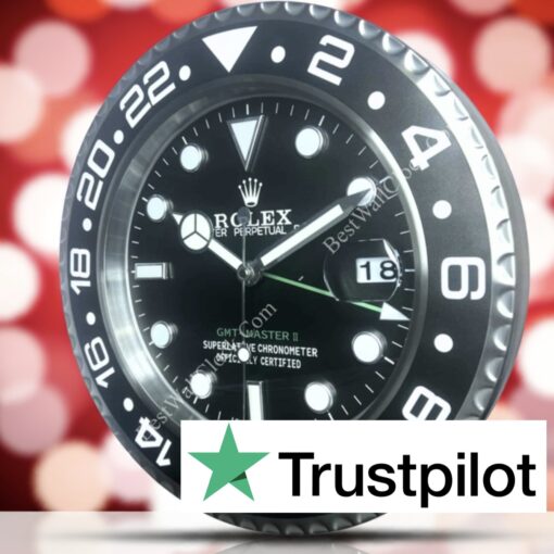 Premium GMT Full Black | Wall Clock 2025 — BestWallClock