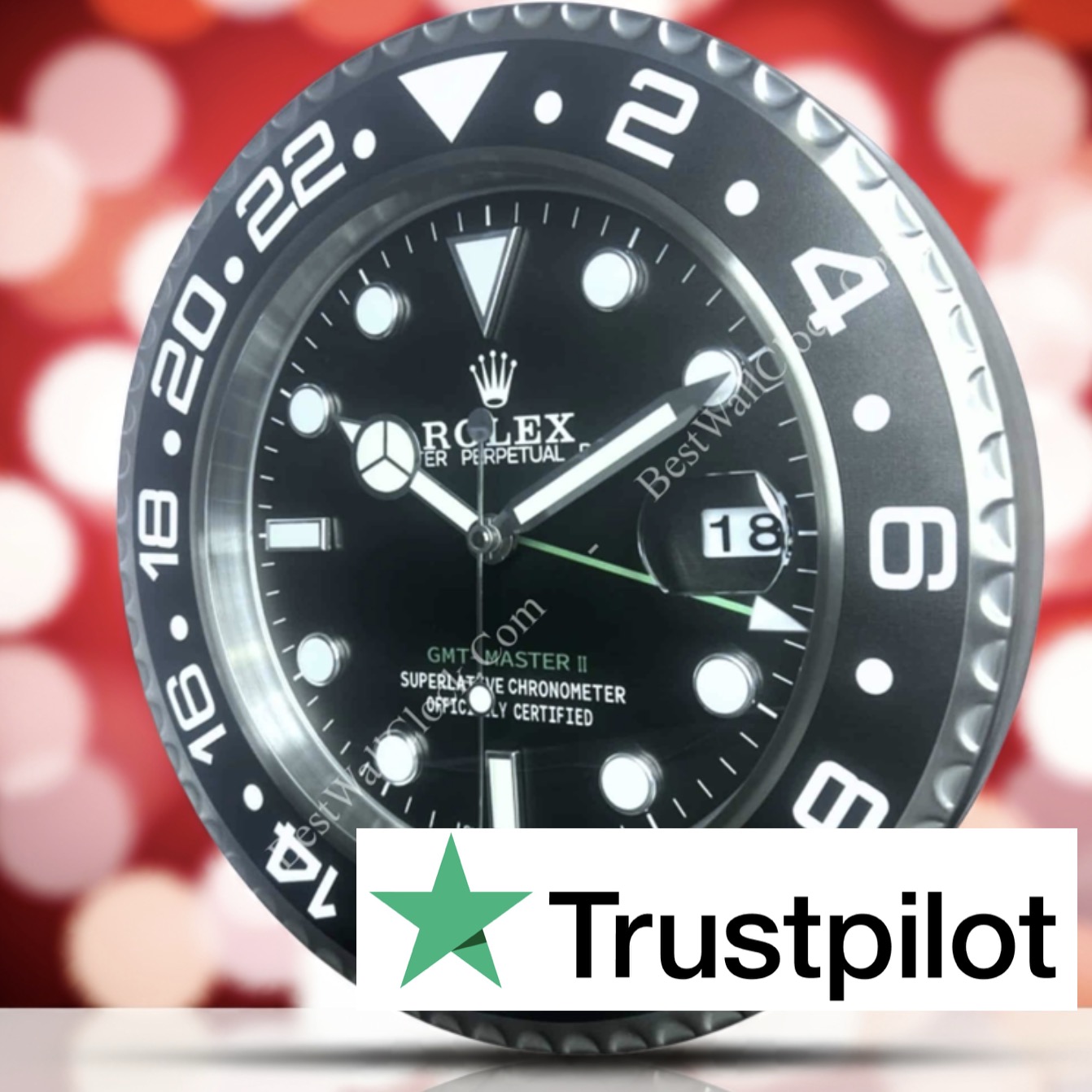 GMT Full Black | Orologio da Parete - immagine 7