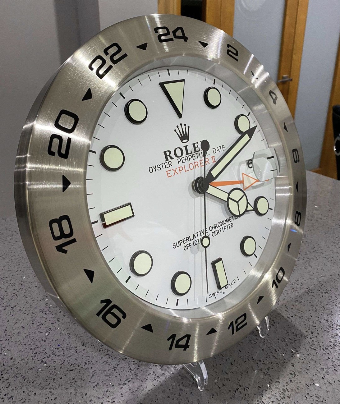 Explorer II, White dial | Wall Clock - Image 9