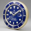 Submariner Azul e Dourado Estilo | Relógio de Parede