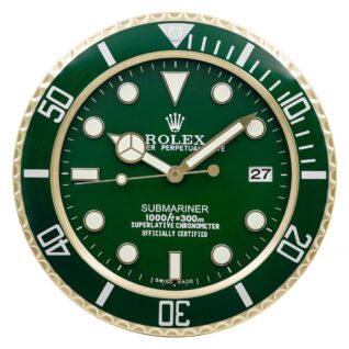 Submariner All Green Hulk Style | Wall Clock