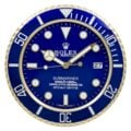ROLEX WALL CLOCK BLUE