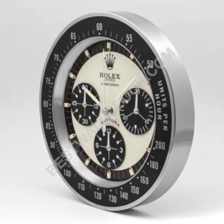 掛け時計　デイトナ　新品 Amazon.co.jp: シルバーロレックス壁掛け時計デイトナ発光時計