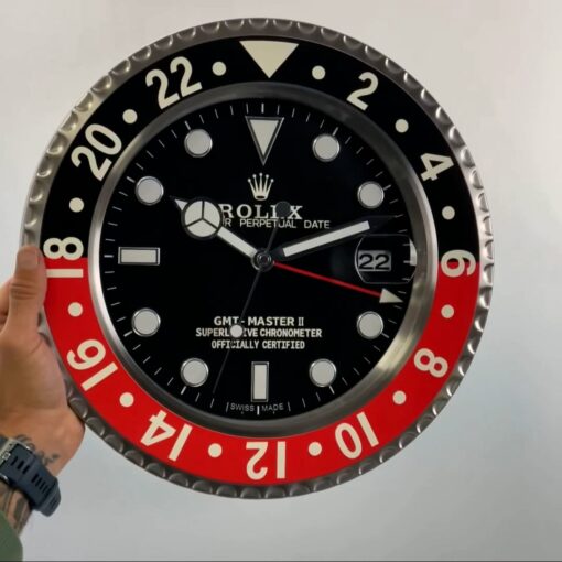 ロレックス　ROLEX GMT-MASTER II 掛時計　高級　レア ロレックス GMTマスター II 「コーク」スタイル – dealer display
