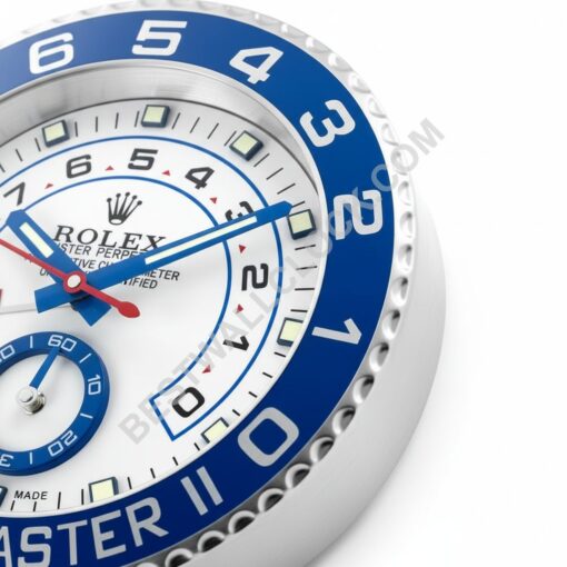 ROLEX Yacht-Master II 壁時計 Premium Yacht Master II, Silver & Blue | Wall Clock 2025