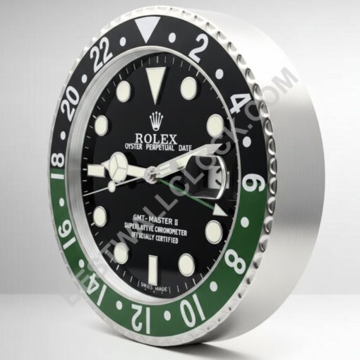 GMT-Master II – Dealer Display Wall Clock 34cm (Silver & 