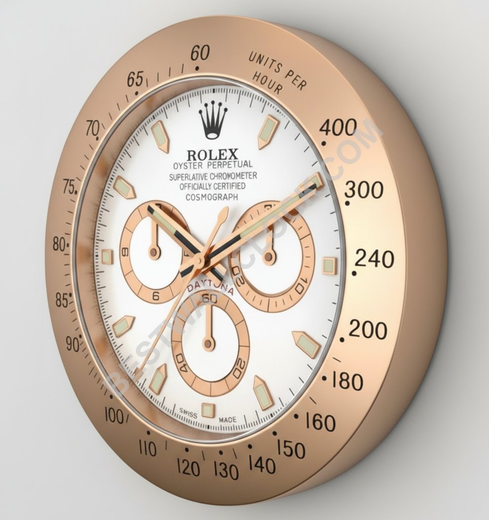 Premium ROLEX WALL CLOCK INSPIRED - ROSE GOLD DAYTONA - RL-57 2025