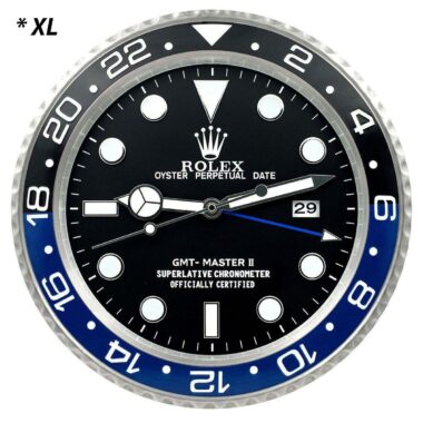ROLEX WALL CLOCK DAYTONA II XL BLUE BLACK