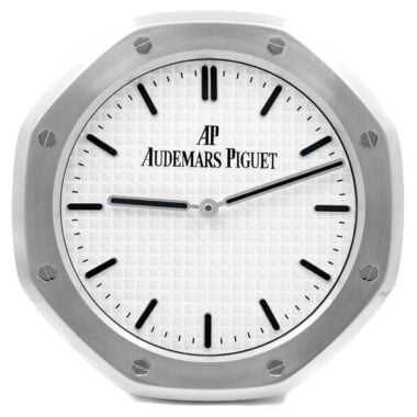 Reloj de pared AUDEMARS PIGUET roble real PLATA