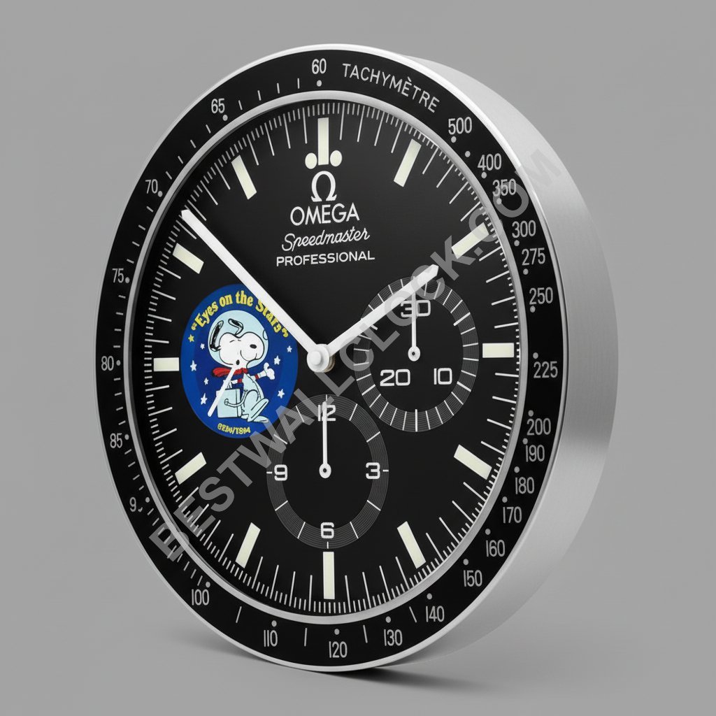 שעון קיר OMEGA בהשראת שעון החודש SPEEDMASTER - OM6