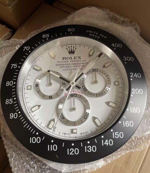 ROLEX DAYTONA クロノグラフ掛時計 Cosmograph Daytona – Dealer Display Wall Clock 34cm (Panda Edition