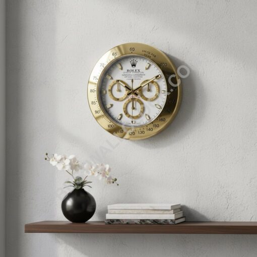 Premium ROLEX WALL CLOCK INSPIRED - DAYTONA GOLD- RL-54 2025