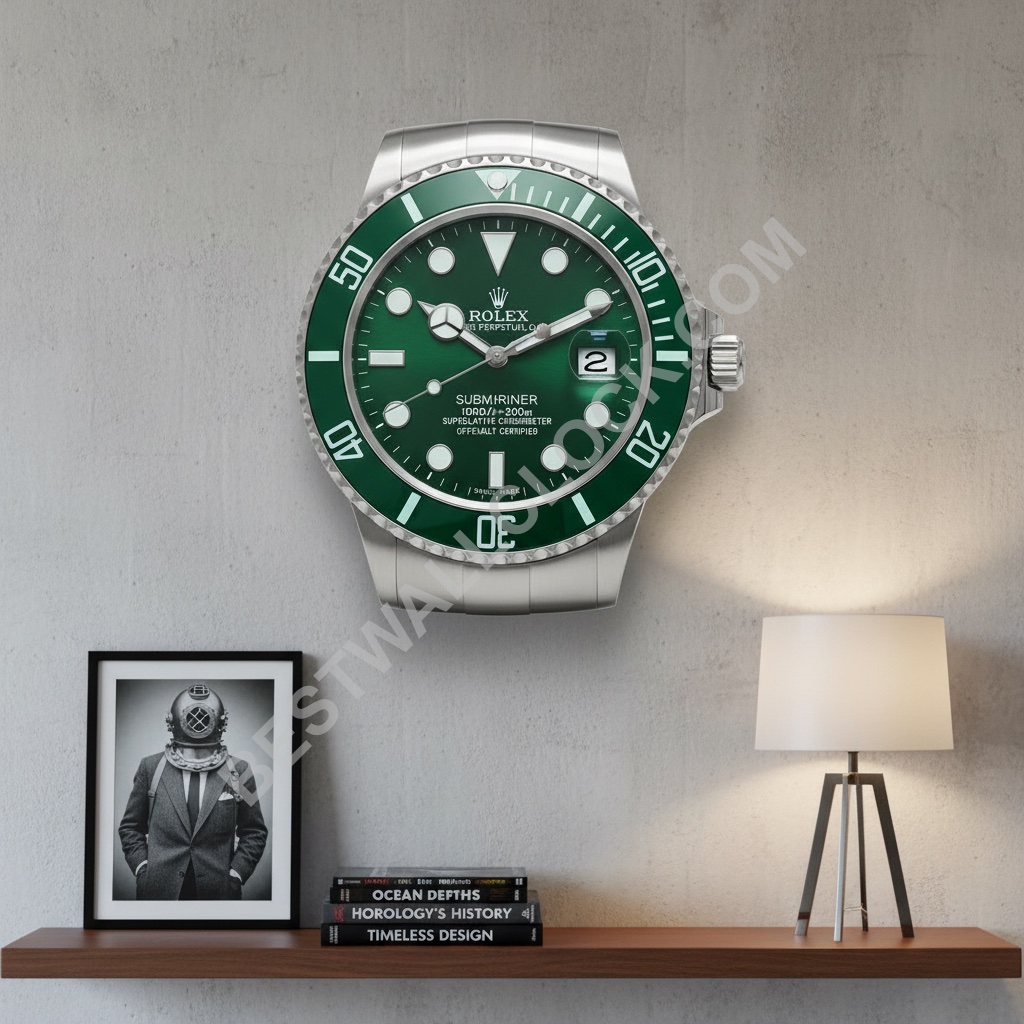 ROLEX WALL CLOCK REPLICA - "XXL" SUBMARINER - WRL−02 - Image 7