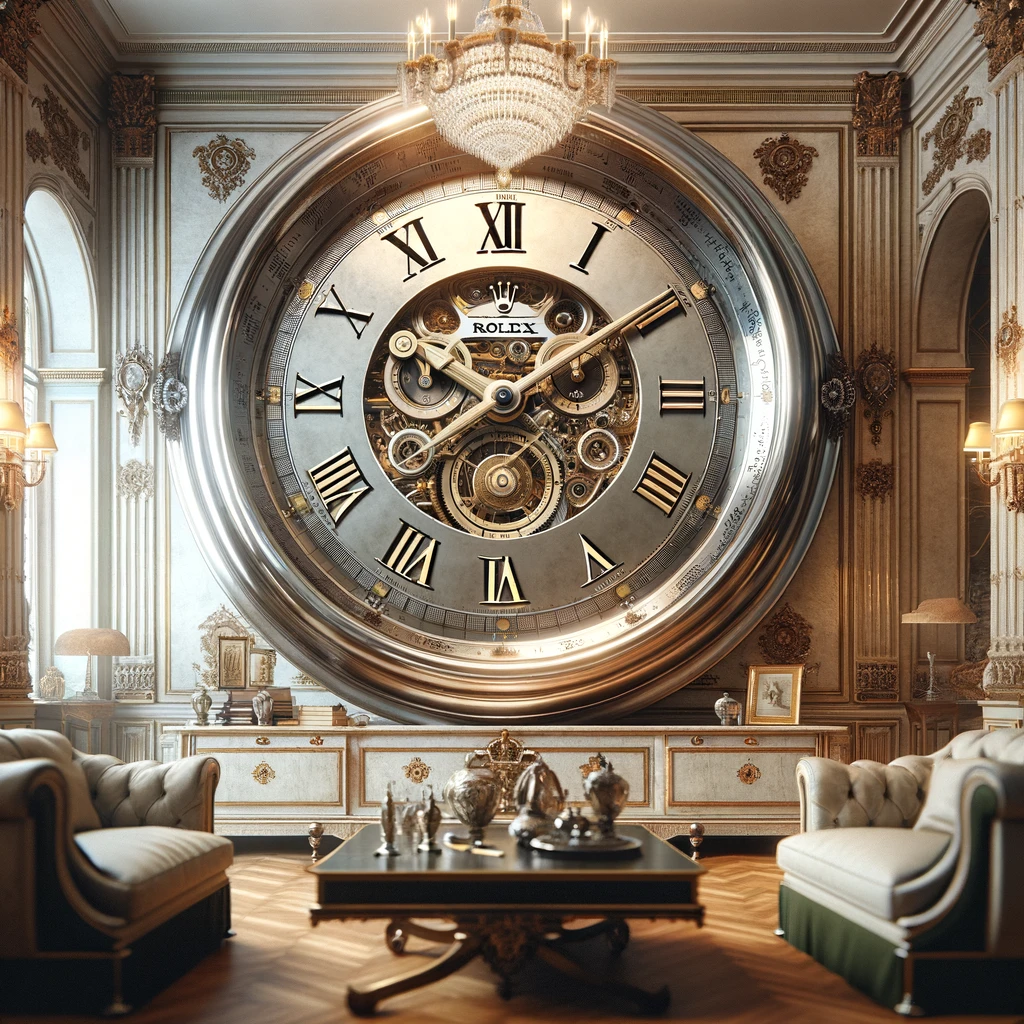 A Wall Clock in a living room.
