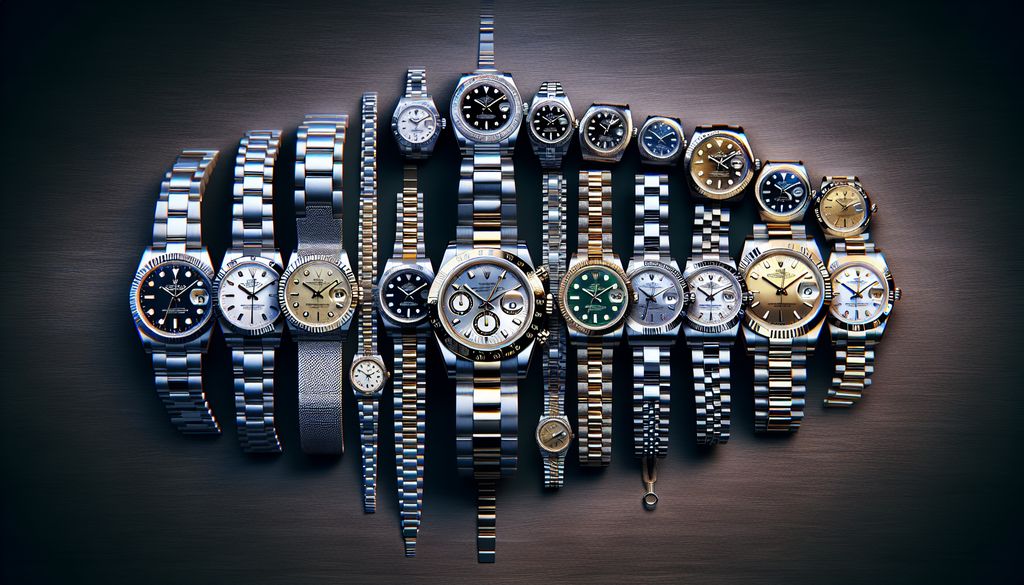 A group of watches arranged in a circle.