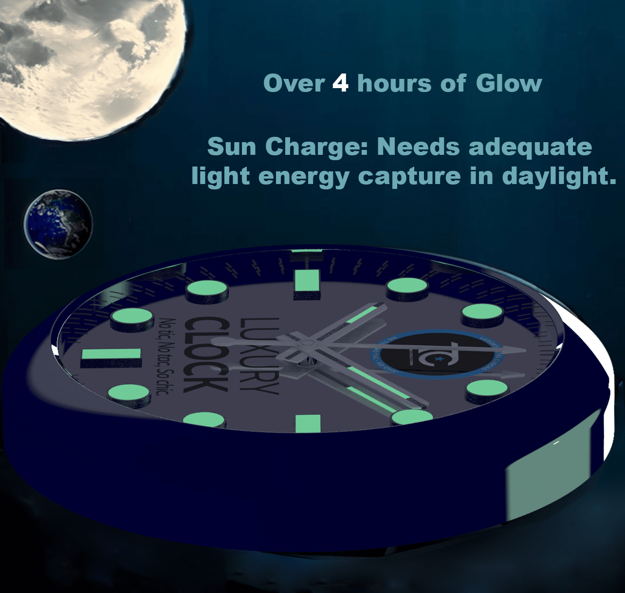 Estilo EXPLORER, Negro | Reloj de Pared - Image 8