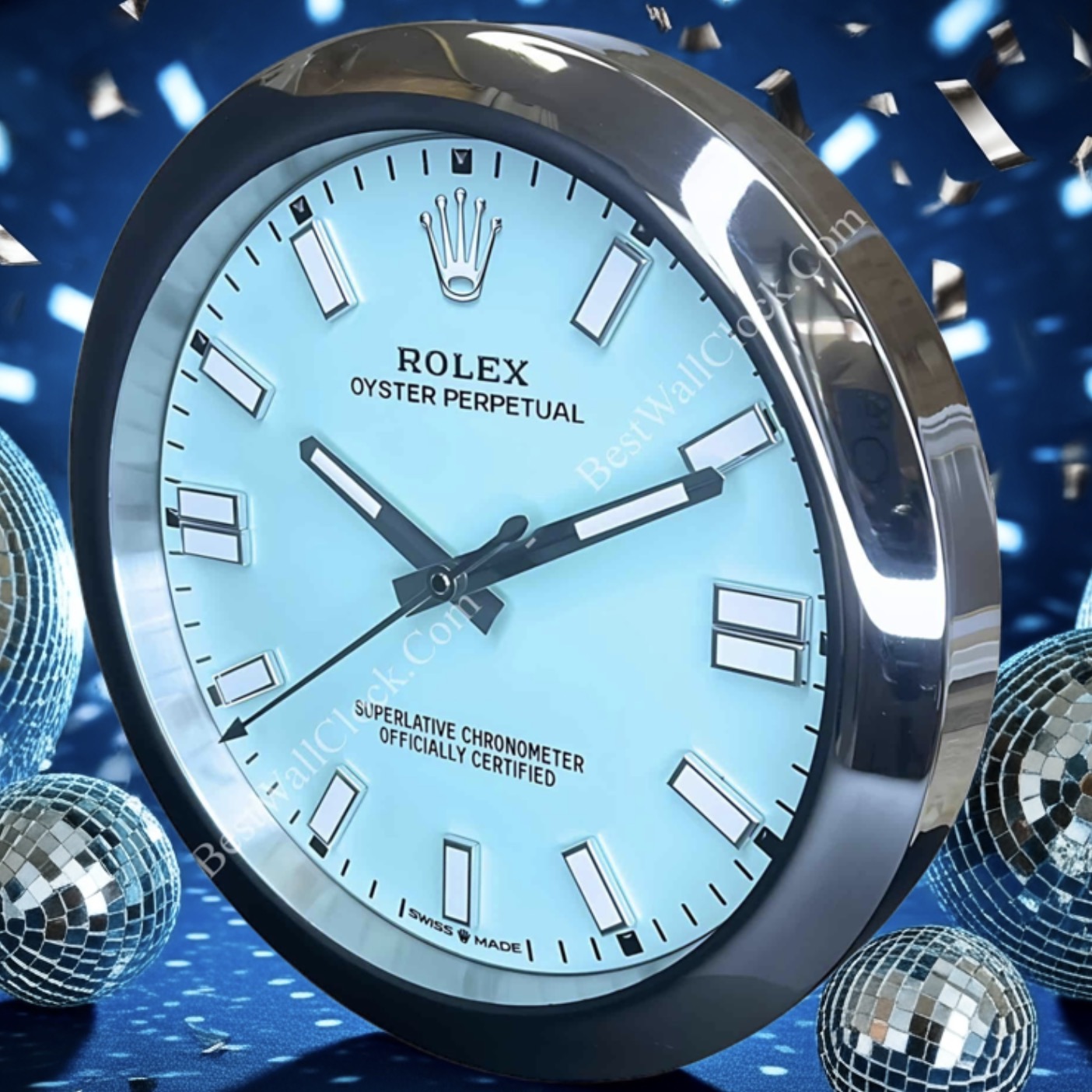 OYSTER-Style Turquoise | Wall Clock - Image 6