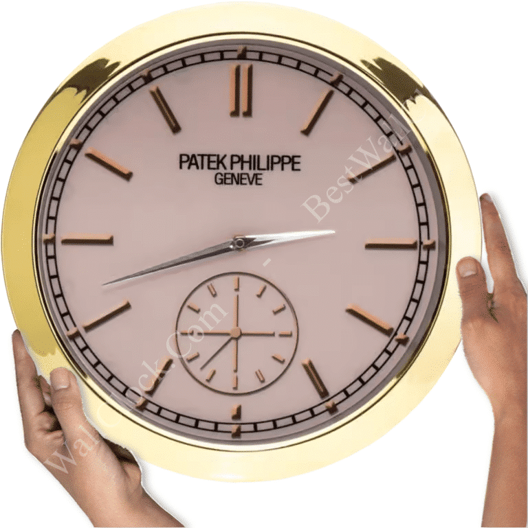 Patek Philippe Calatrava Stil – dealer display væg ur (Rose Gold Edition) - Image 2