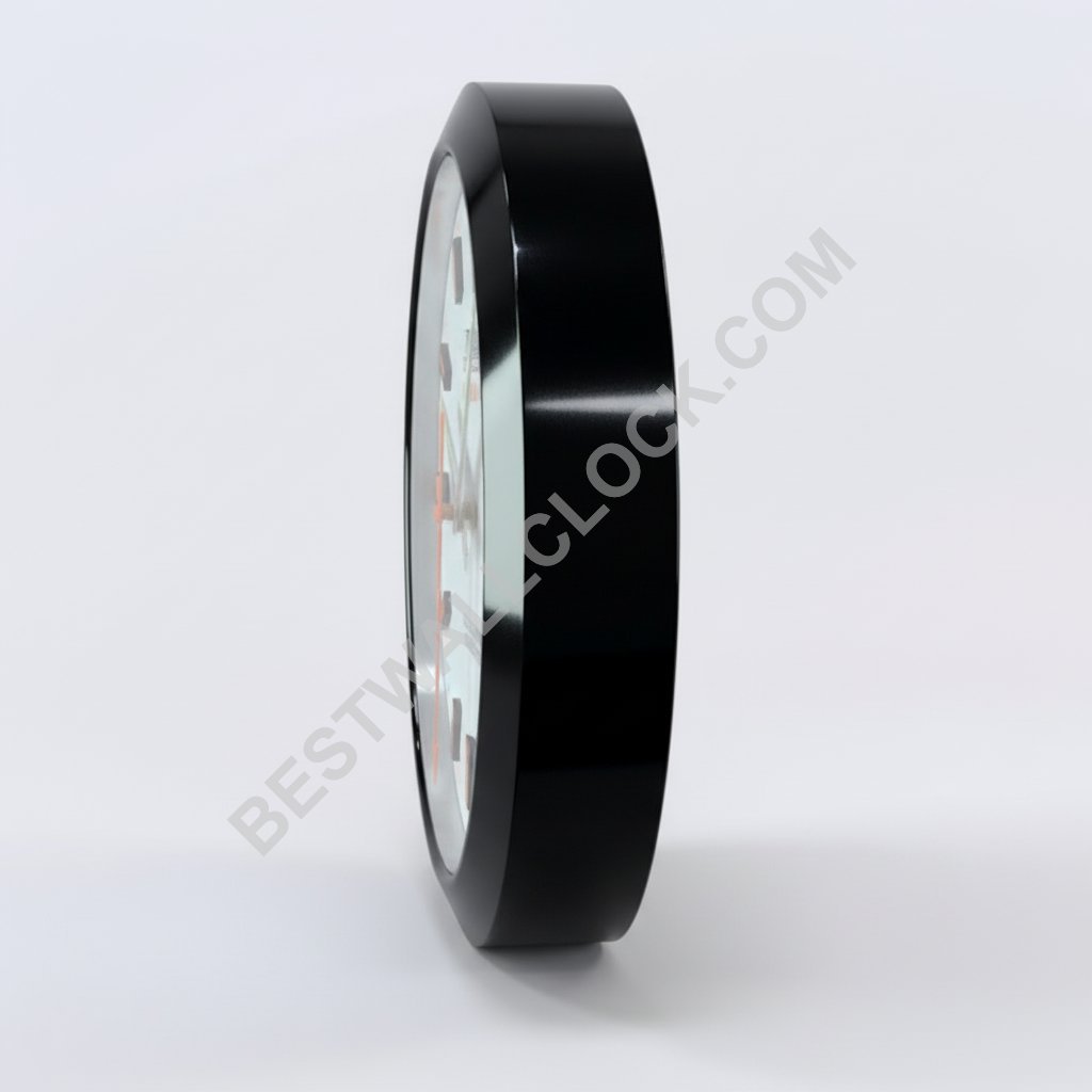 Rolex Milgauss Style – dealer display Wall Clock (Polar White Smooth Black) - Image 4