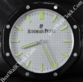 Audemars Piguet Royal Oak Style – Dealer Display Wall Clock (Black Ceramic Style & White Dial)