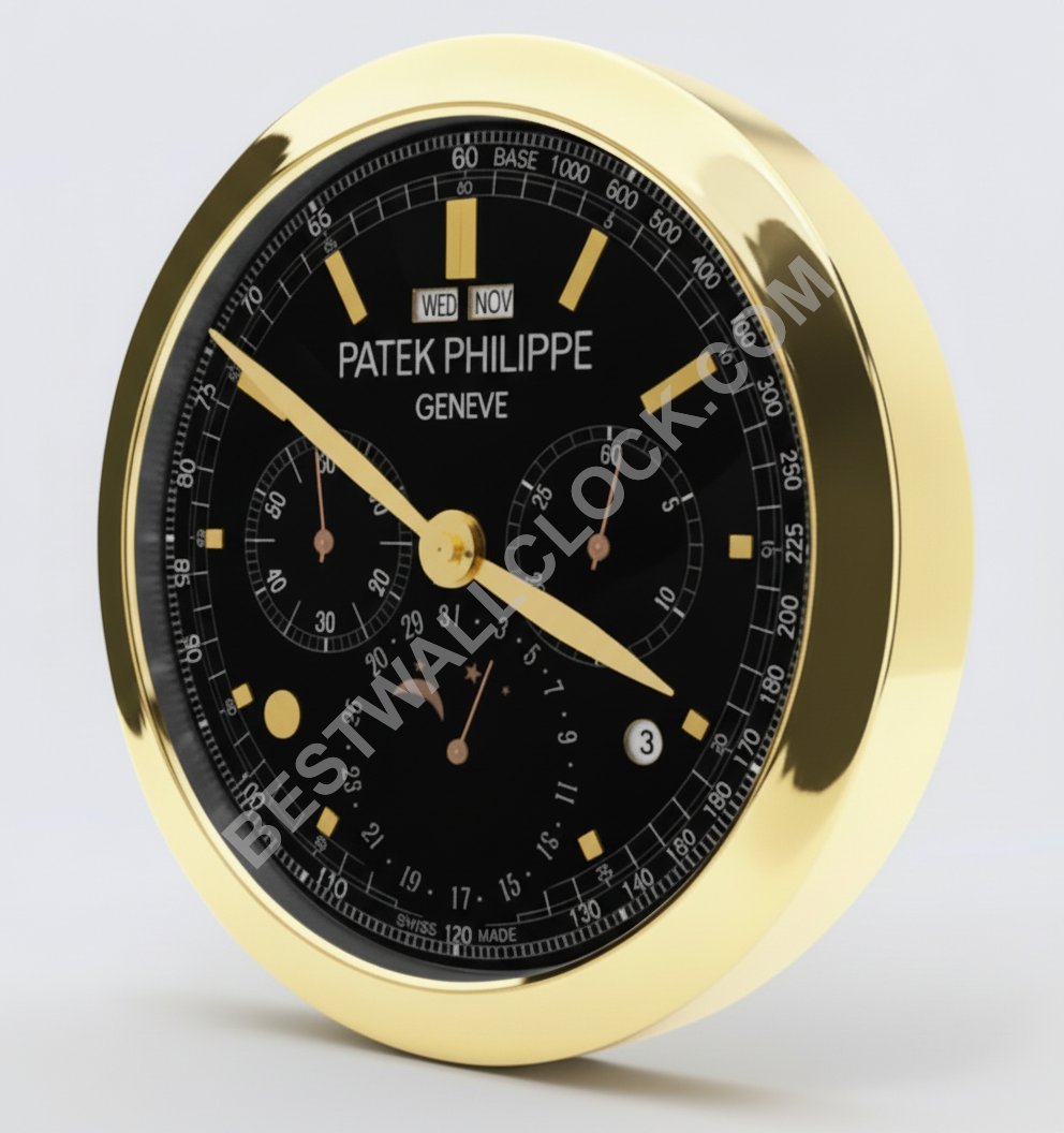 Patek Philippe Grand Complication Stil – Dealer Display Vægur 38 cm (Guld & Sort Udgave)