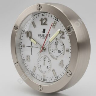 Hublot Big Bang Style – Dealer Display Vægur (Sølv & Hvid)