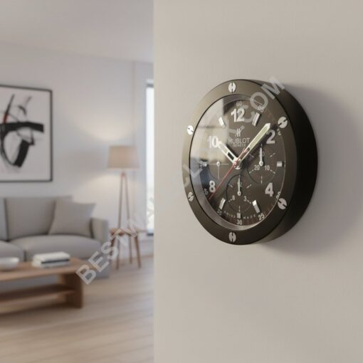 Premium HUBLOT ブラック壁時計 2025 — BestWallClock