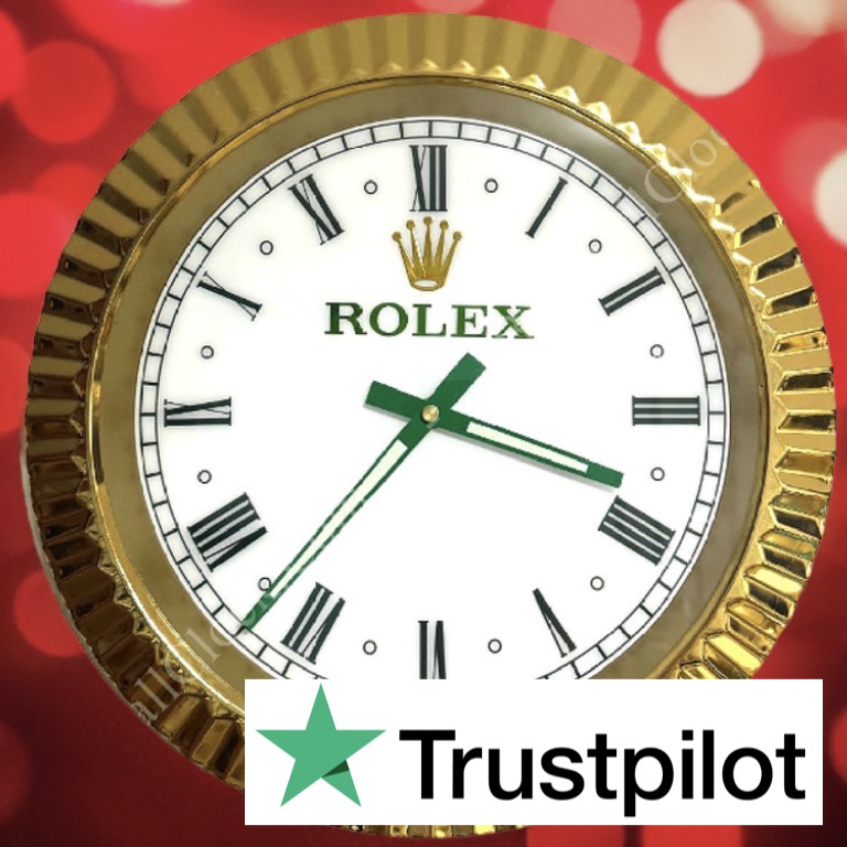 Estilo Wimbledon Oro y Verde, Números Romanos | Reloj de Pared - Image 6