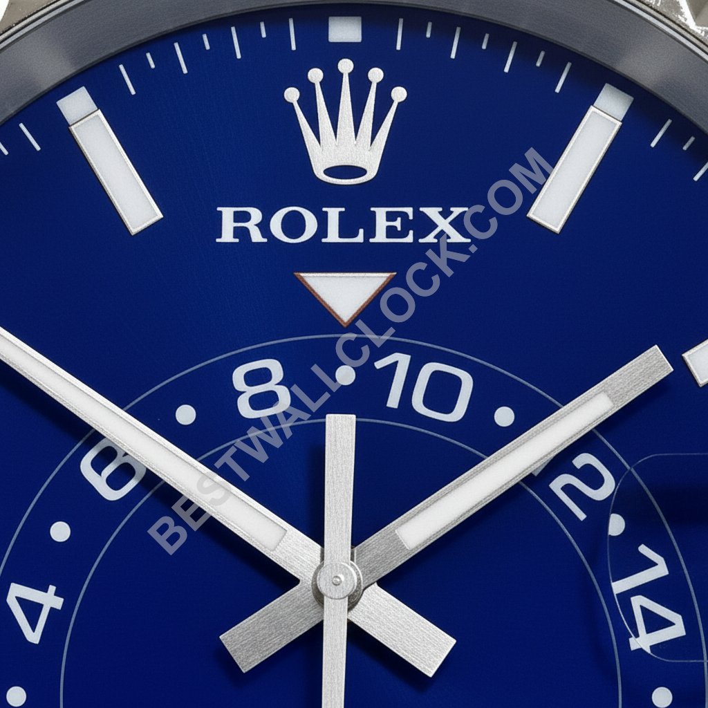 Reloj de pared Rolex Sky-Dweller "Esfera Azul" – Dealer Display (Bisel estriado) - Imagen 2