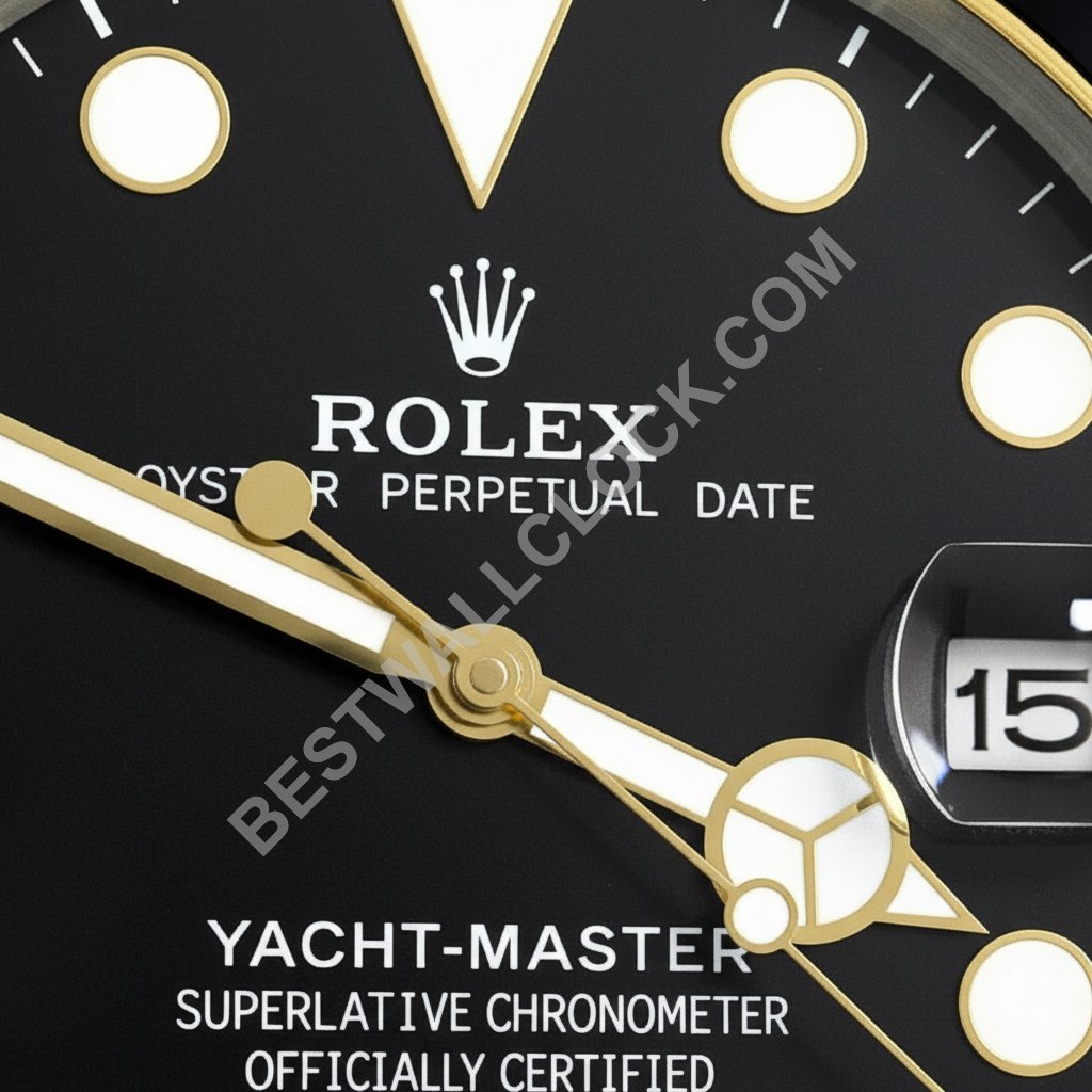 ⁦ساعة رولكس يخت ماستر "ذهب كامل" – ساعة حائط عرض الوكلاء⁩ - الصورة ⁦2⁩