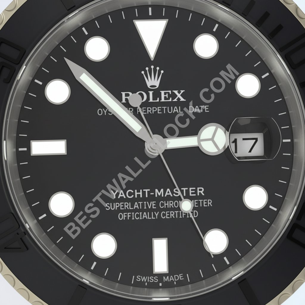 Rolex Yacht-Master "Valkoinen Kulta" Tyyli – Dealer Display Seinäkello - Image 2