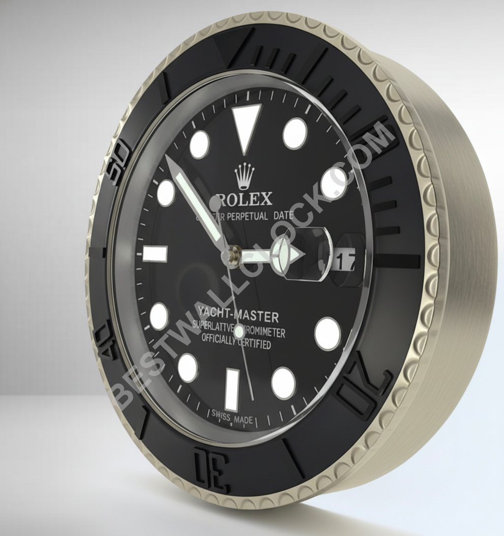 Premium YATCH MASTER - BLACK - BLACK 2 2026 — BestWallClock
