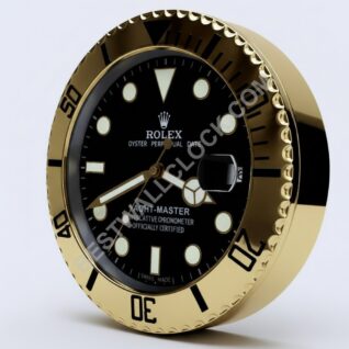 Reloj de pared Rolex Yacht-Master "Full Gold" – Dealer Display