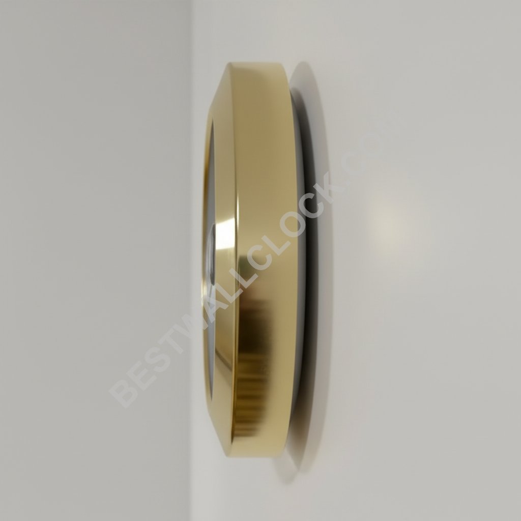  Day-Date "Goud & Zwart" Stijl – Dealer Display Wandklok (Vloeiende Bezel) - Afbeelding 4