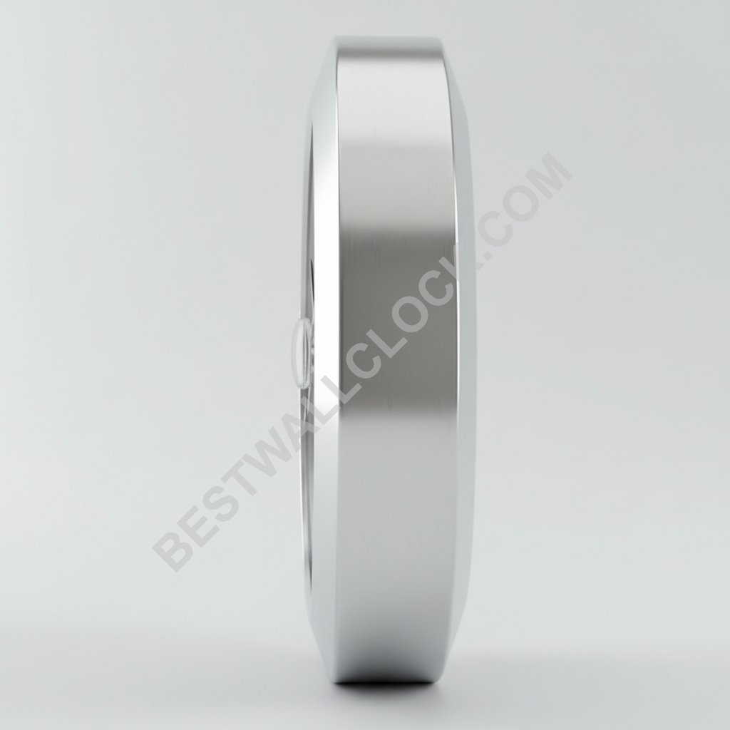 Day-Date "White Gold & Black" Style – Dealer Display Wall Clock (Smooth Bezel) - Image 5