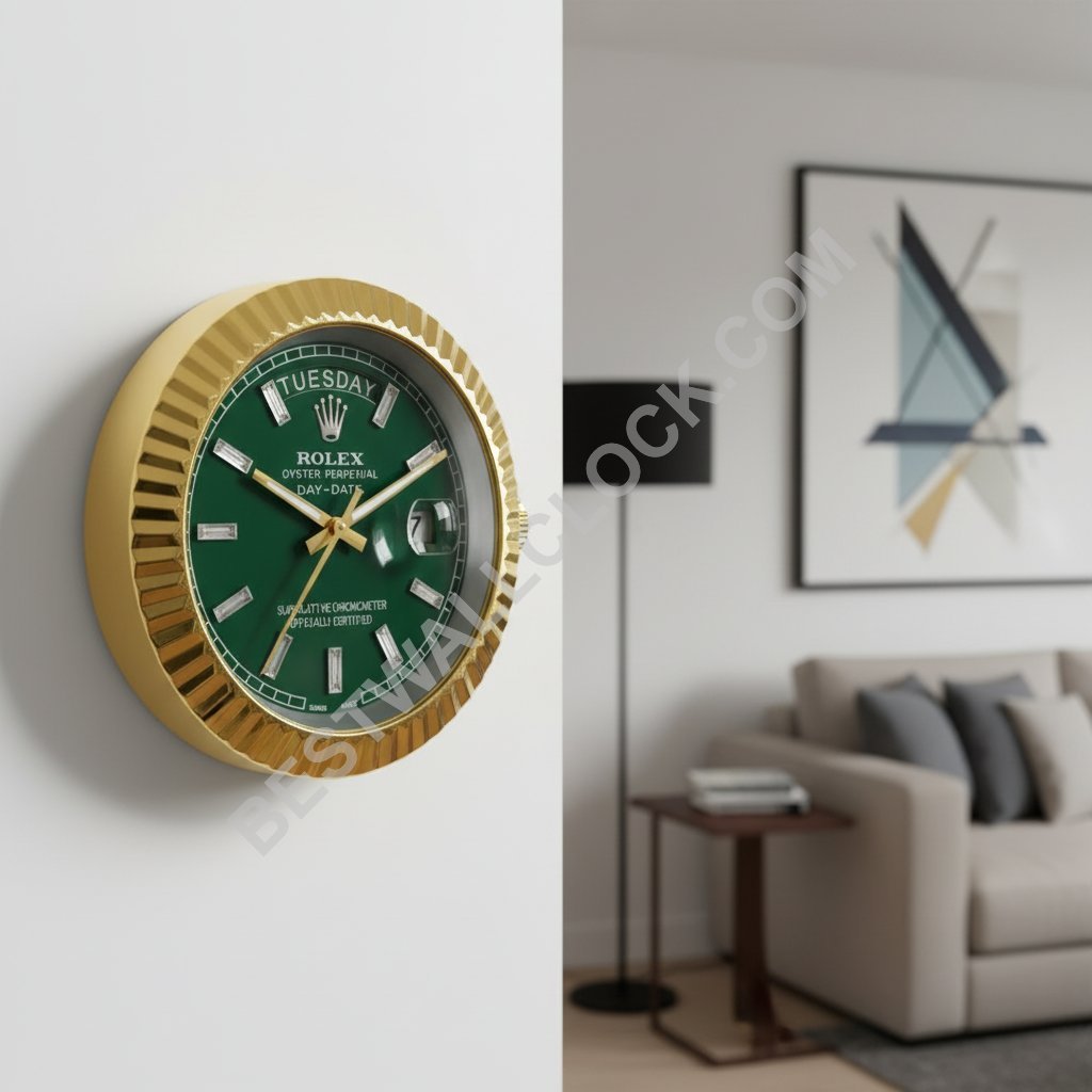 Orologio da parete Day-Date "Oro e Verde" – Dealer Display - immagine 5
