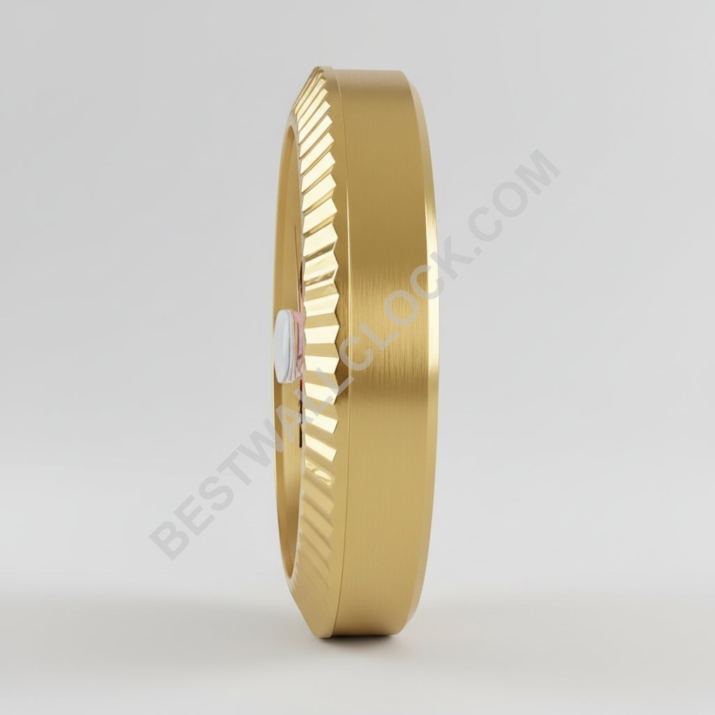 DATEJUST-Style White & Gold | Wall Clock - Image 4