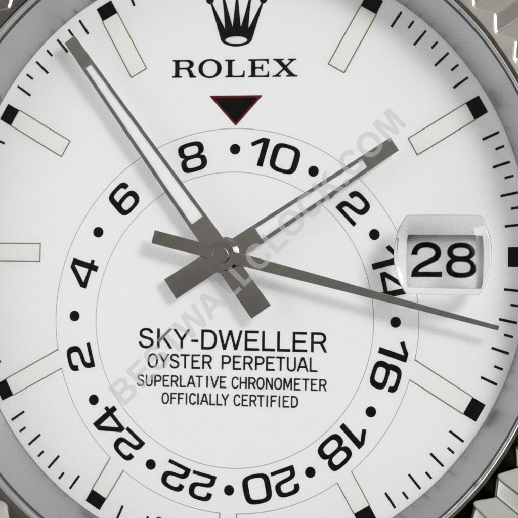 SKYDWELLER-Style Hvid & Sølv | Vægur - Image 2